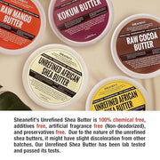 Raw Unrefined African Shea Butter, Natural Body Butter, Soft & Smooth Daily Moisturizer For Face & Body Ivory 8oz (Pack of...