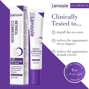 Eye Cream, Retinol Eye Cream for Dark Circles, Puffiness Anti Aging, With Hyaluronic Acid, Peptides, Caffeine Reduces Bags...