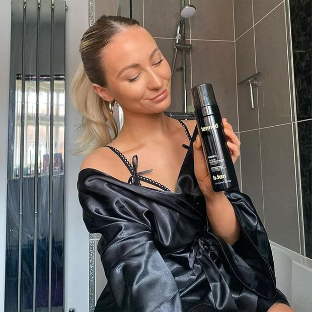 b.tan Dark Self Tanner Mousse | Get Tanned - Best, 1 Hour Express Sunless Tanning Foam, No Fake Tan Smell, Ultra Dark Bron...