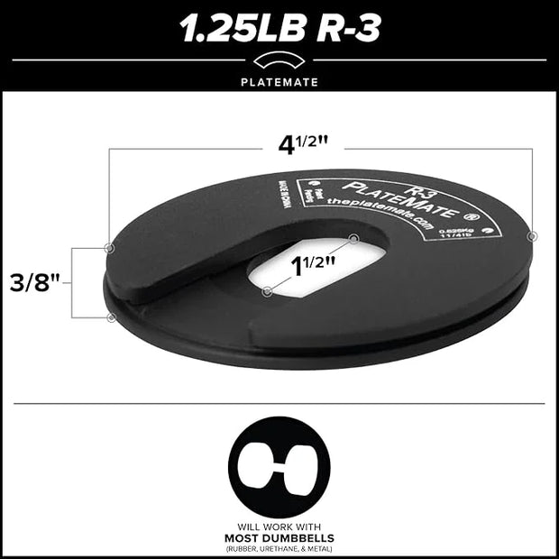 1.25 Lb each R-3 Micro Loading Weight Plates (2.5 LBS 5 LBS - Product Image