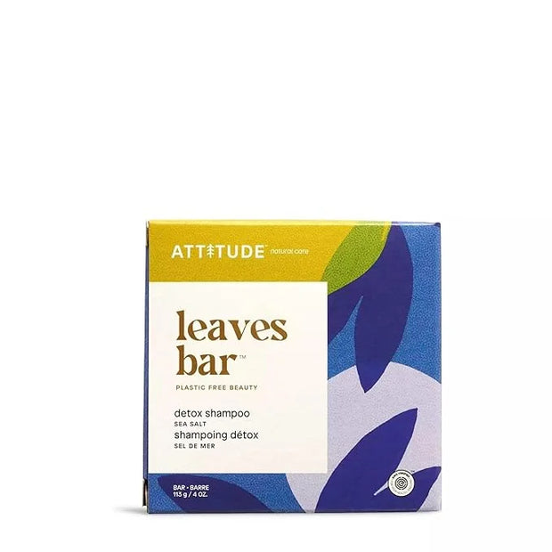 ATTITUDE Detox Shampoo Bar, Natural Origin, Ideal for Oily Hair, Jojoba Oil & Yellow Clay, EWG Verified & Clean ingredient...
