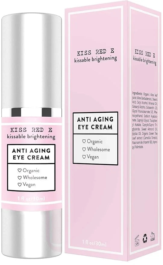 Anti Aging Eye Cream for Women Men. Vegan Eye Cream for Dark Circles Puffiness Wrinkles 1 OZ 50 Days Supply - Product Image
