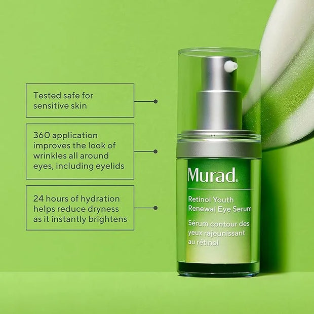Murad Target Eye Wrinkles (3 Piece Value Set) - Retinol Eye Serum, Targeted Wrinkle Corrector, Retinol Eye Mask - Improves...