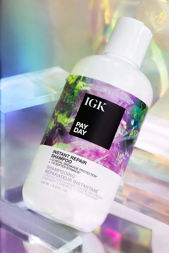 IGK PAY DAY Instant Repair Shampoo | Bond-Building + Damage Repair | Vegan + Cruelty Free | 8 Oz - Product Image