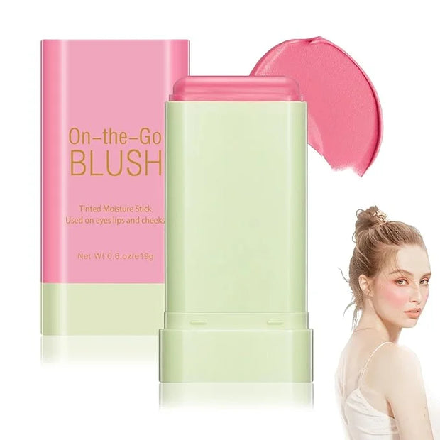 Blush Cream for Cheeks,Face Matte Contour Blush Makeup,Buildable Shimmer Facial Cheek Blusher Shades,Blendable Cosmetic Ma...