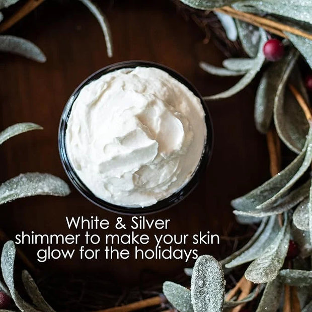 Shimmer Body Lotion with a Frosty Christmas Scent | Christmas Lotion Limited Edition with Organic Shea Butter | Body Butte...