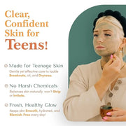 Healing Happy Method - Teen Skin Care Set with Cleanser, Toner, Moisturizer, Clay Mask, and Zit Stick | Hydrates, Controls...