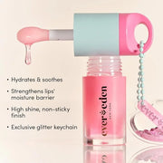 Evereden Kids Tinted Lip Gloss: Sakura - Non Toxic, Vegan Clean Makeup - Soothing & Hydrating Lip Gloss with Cherry, Peach...
