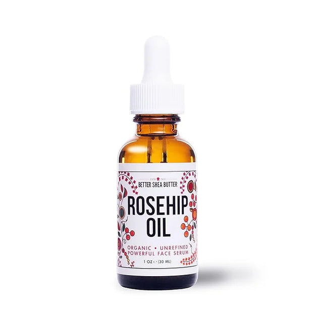 Better Shea Butter Organic Rosehip Oil | Rose hip oil for Face | Face Oil for Gua Sha Massage | Cold Pressed, 100% Pure | ...