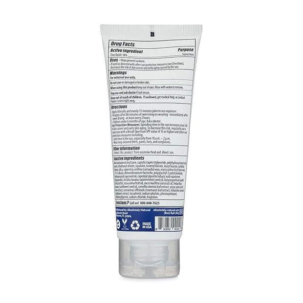 SPF 30 Mineral Sunscreen - Broad Spectrum Water Resistant Moisturizer Lotion For Body & Face - With Non-Nano Zinc Oxide, V...