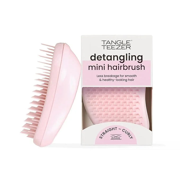 Tangle Teezer Original Detangler Brush, Dry & Wet Travel Size Mini Hair Brush, for Kids & All Hair Types, Millennial Pink ...