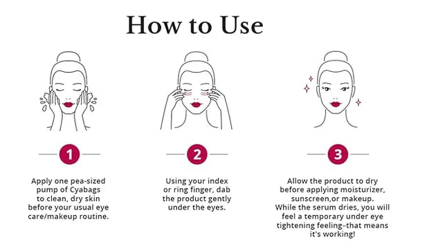 5th & Glow Cyabags - Eye Serum - Instant Eye Bag Remover and Eye Puffiness Reducer with Hyaluronic Acid and Vitamin C for ...