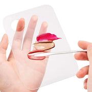 2Pcs Stainless Steel Cosmetic Mixing Makeup Spatula Nail