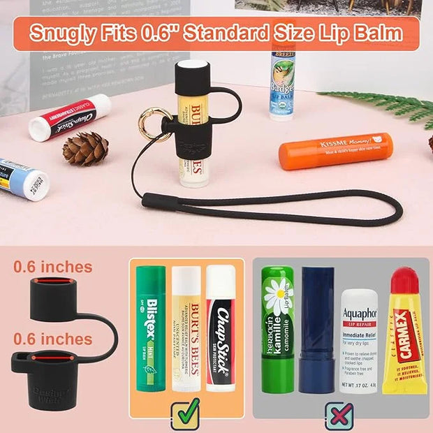 Desing Wish Silicone Lip Balm Holder Black