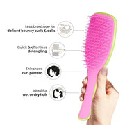 Tangle Teezer Ultimate Detangler Curly Hair Brush, Dry & Wet Hairbrush, Reduces Frizz & Breakage, for 3C to 4C Curly Hair ...