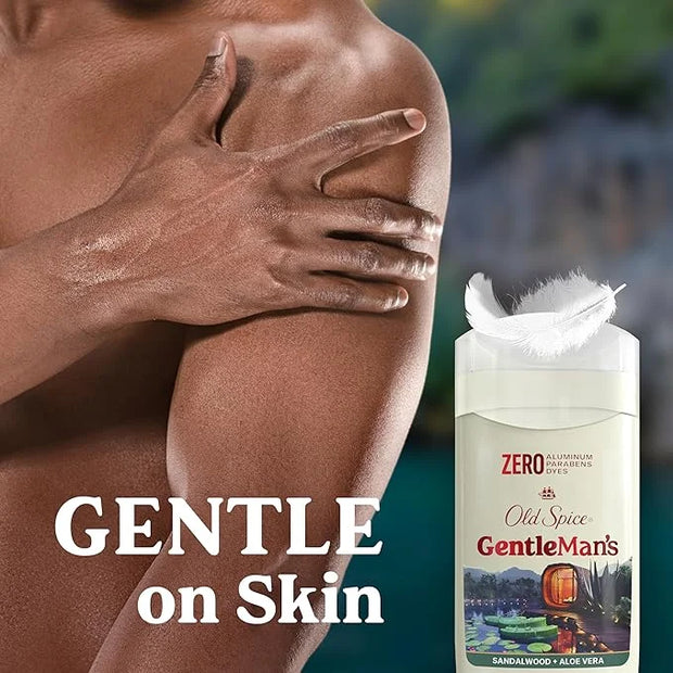 Old Spice GentleMan's Aluminum Free Dry Feel Deodorant for Men, 24/7 Lasting Freshness, Gentle on Skin with Skin Condition...