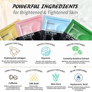 Under Eye Patches(50 Pairs), 24K Gold, Caffeine, Hyaluronic Acid, Aloe Vera Eye Masks for Dark Circles Puffy Eyes Undereye...
