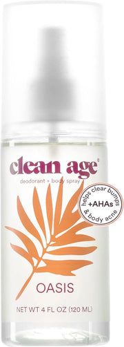 Aluminum Free Deodorant & Body Spray for Whole Body - Oasis 4oz - Clean Deodorant and Body Spray for Teen Boys and Girls -...