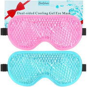 BeeVines Gel Eye Mask, 2 Pack Cooling Ice Masks for Puffy Eyes for Men & Women, Cold & Warm Compress for Post Surgery, Puf...