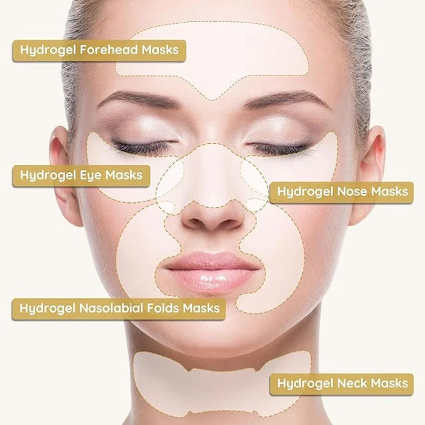 Enaskin Naturals Anti Wrinkle Face Patches Anti Wrinkle Gel Face Masks (1 Pack) - Product Image