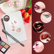 2Pcs Cosmetic Makeup Palette, Premium Stainless Steel Metal