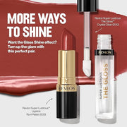 Revlon Super Lustrous Lip Gloss, Non-Sticky, Hydrating, High Shine Finish, 200 Crystal Clear, 0.13 oz - Product Image