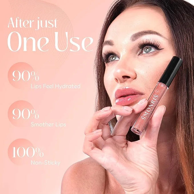 SMONRIS Moisturizing Shiny Lip glosses to Heal Dry Lips for Long Lasting Hydration – High Shine Cruelty Free Non-Sticky Li...