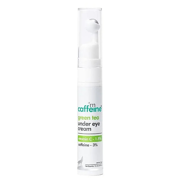 mCaffeine Green Tea and Vitamin C Under Eye Cream - Anti Aging Caffeine Eye Cream for Dark Circles, Puffiness, and Pigment...