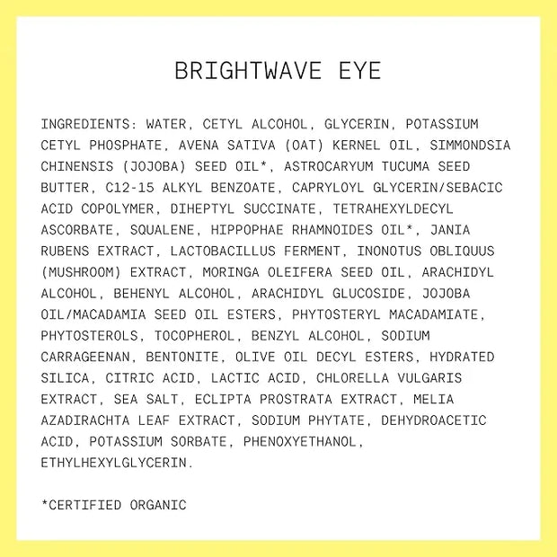 Kinship Brightwave Vitamin C Energizing + Brightening Eye Cream - Reduce Dark Circles & Puffiness - Diminishes Fine Lines ...