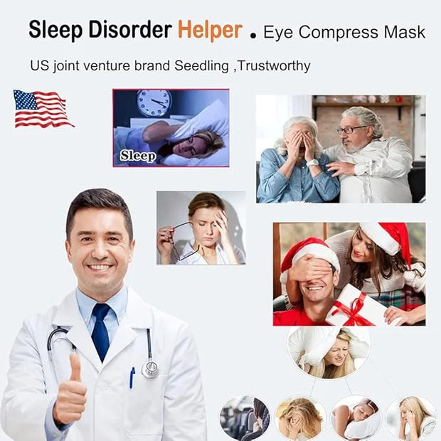 Heated Eye Mask, Dry Eyes, Sleep Mask, Use Damp-Heat Therapy To Unclog The Glands, Restore Puffy Eyes and Dark Circles, Re...