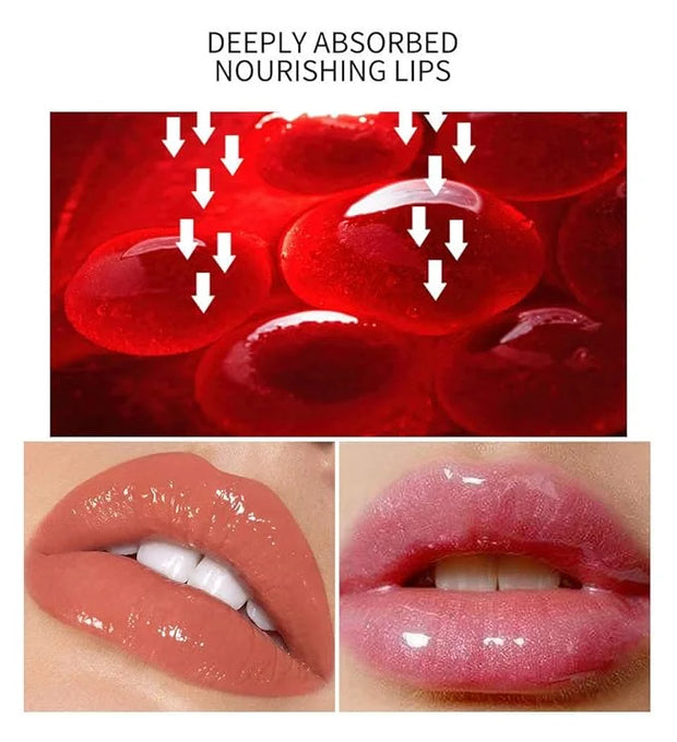 MAEPEOR Plumping Lipgloss 9 Colors Moisturizing Lip Plumper Shiny Jelly Lip Gloss (High Shine, 05#Brown Red) - Product Image
