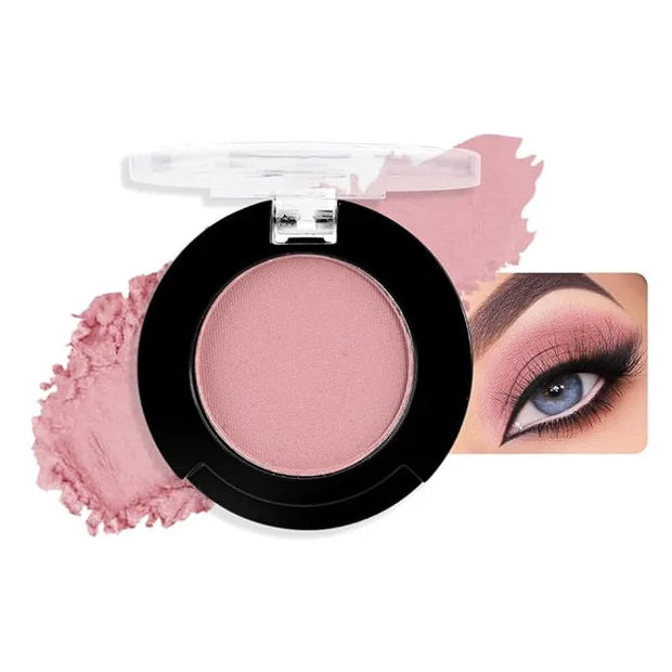 Monochrome Matte Eyeshadow Makeup Palette, Highly Pigmented Cocoa Red Color Eyeshadow Palette,Matte Pressed Powder Eye sha...