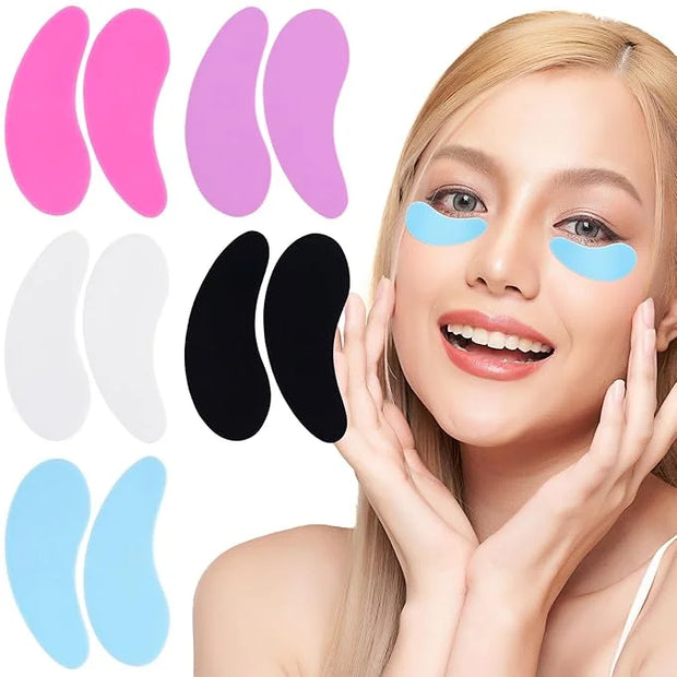 PAGOW 5 Pairs Reusable Under Eye Patches, Silicone Eye Patches, Eye Wrinkle Patches, Under Eye Mask Patches for Skin Care ...
