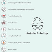 Dabble & Dollop Cherry on Top Conditioner - Natural Shine & Detangler for Kids, 100% USA-made, Paraben & Sulfate Free, Veg...