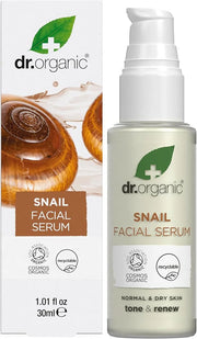 Dr. Organic Snail Gel Facial Serum | Hydrates and Restores Skin, Reduces Fine Lines, Natural, Certified Organic, Paraben &...