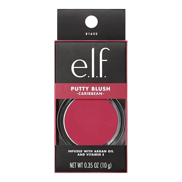 e.l.f. Putty Blush, Creamy & High-Pigment Formula For A Natural Glow, Delivers A Semi-Matte & Powder Finish, Vegan & Cruel...