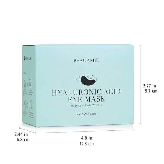 Under Eye Patchs Hyaluronic Acid Eye Mask for Dark Circles and Puffiness Wrinkle Eye Bags 30 Pairs - Product Image