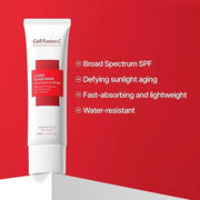 Cell Fusion C Laser Sunscreen SPF 50, Hypoallergenic Sunscreen with Zinc Oxide, Improve Aging Signs of Sun Damage with Col...