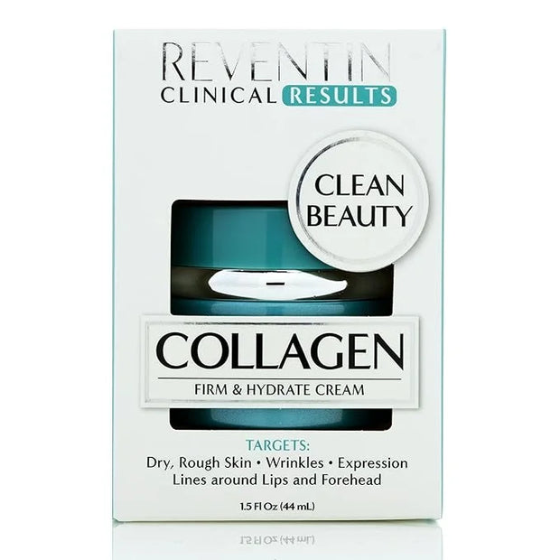 Clinical Results Firm & Hydrate Collagen Face Cream Targets Wrinkles, Fine Lines, Anti Aging Facial Moisturizer Collagen L...