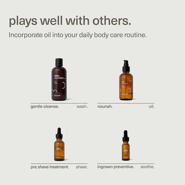 Maude Oil No. 0 - Hydrating Organic Massage + Body Oil - Skin Moisturizer with Organic Jojoba, Coconut & Castor Oil - Rich...