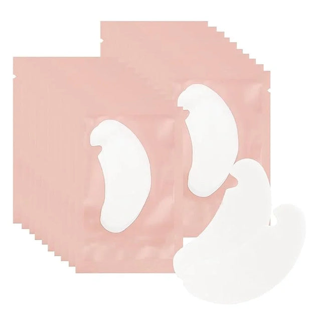 50 Pair Under Eye Pads,Eyelash Extension Gel Patches, Lash Extension Lint Free Under Hydrogel Eye Mask Pads Beauty Tool (P...