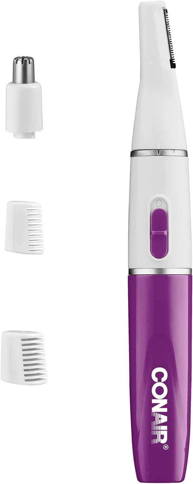 Conair All-in-1 Facial Hair Trimmer for Women, Perfect for Face, Ear/Nose and Eyebrows, Battery-Powered - Product Image