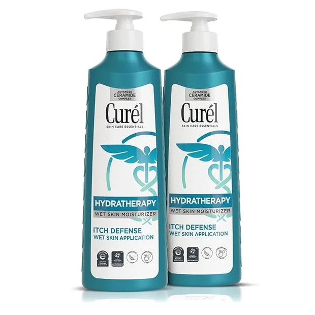 Curel Hydra Therapy In Shower Lotion, Itch Defense Body Moisturizer with Advanced Ceramide Complex, Vitamin E, & Oatmeal E...