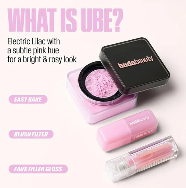 Huda Faux Filler Extra Shine Lip Gloss UUU-Baby (electric lilac) - 3.9 mL / 0.13 fl oz - Product Image