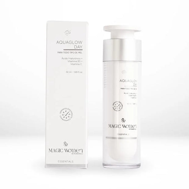Aqua Glow Gel Cream for Oily & Combination Skin – Hydrating Facial Moisturizer with Hyaluronic Acid, Vitamin B5 & Silanol ...