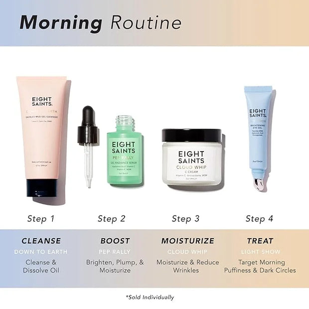 Eight Saints Skincare Cloud Whip Vitamin C Face Moisturizer Day Cream, Natural and Organic Face Cream For Women, Anti Agin...
