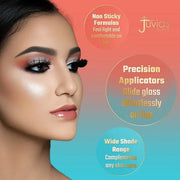 Juvia's Place, Lip Gloss Reflect Cherry Love, Red The Reds & Berries,Long Lasting Hydrating, Rich, Bright, 16 oz. - Produc...