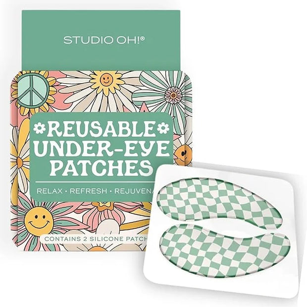 Studio Oh! Reusable Under-Eye Patches, Puffy Eyes Treatment and Under Eye Masks Skincare, 100% Silicone Eye Patches, Pairs...