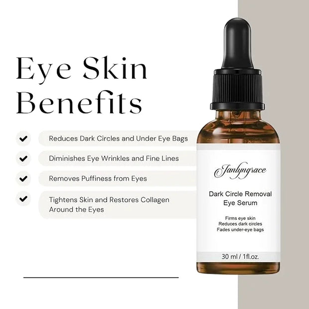 Dark Circle Eye Serum, 30mL, Hydrating and Brightening Under Eye Formula for All Skin Types, Lightweight, Made in Korea - ...
