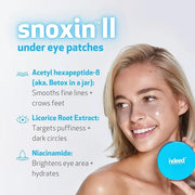 Indeed Labs Snoxin II Under Eye Patches - Argireline & Niacinamide Reduce Dark Circles, Puffy Eyes, Undereye Bags, Wrinkle...